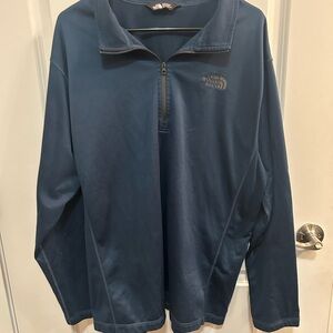 The North Face Blue Quarter-Zip Pullover Shacket Gorpcore Men’s Size XXL